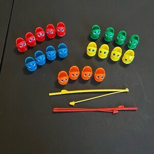 Let's Go Fishin' Game Replacement Parts 21 Fish 2 Poles Pieces Pressman 2013
